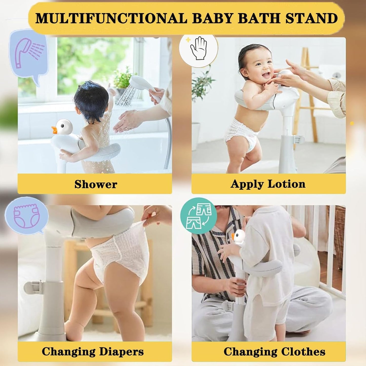 Adjustable Baby Bath Stand